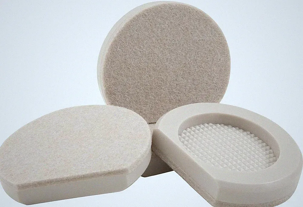 3" Cupped Reusable Felt Furniture and Appliance Sliders for Hard Surfaces, An...