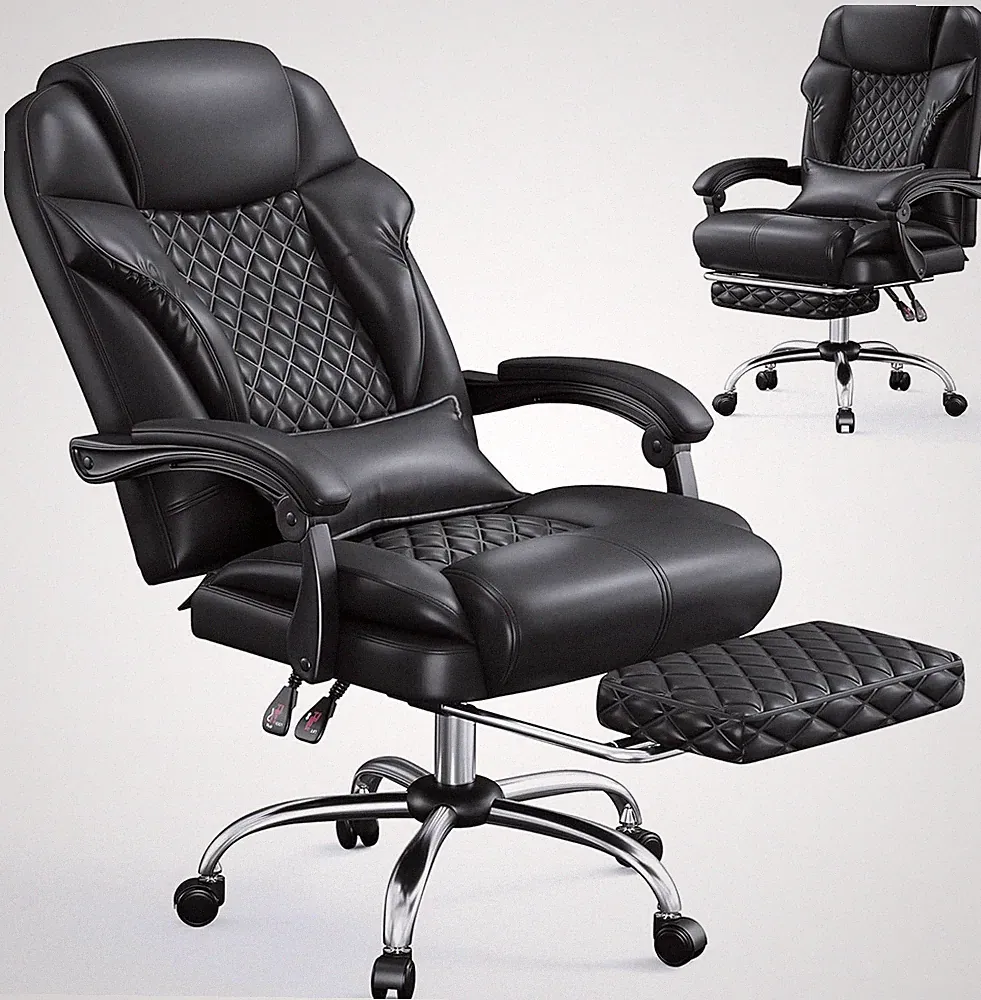 Big and Tall Office Chair 400Lbs - Executive Ergonomic Desk Chair with Footrest