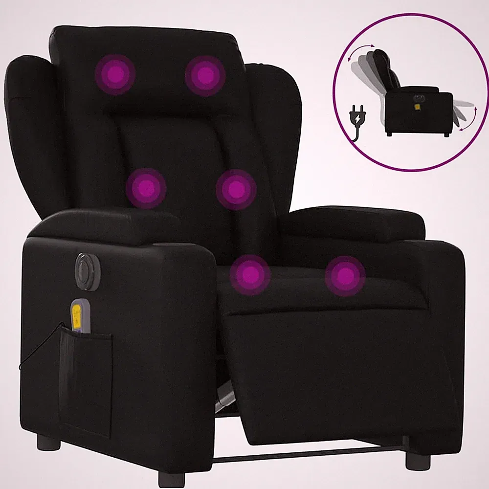 Massage Recliner Chair Reclining Armchair for Elderly Faux Leather vidaXL