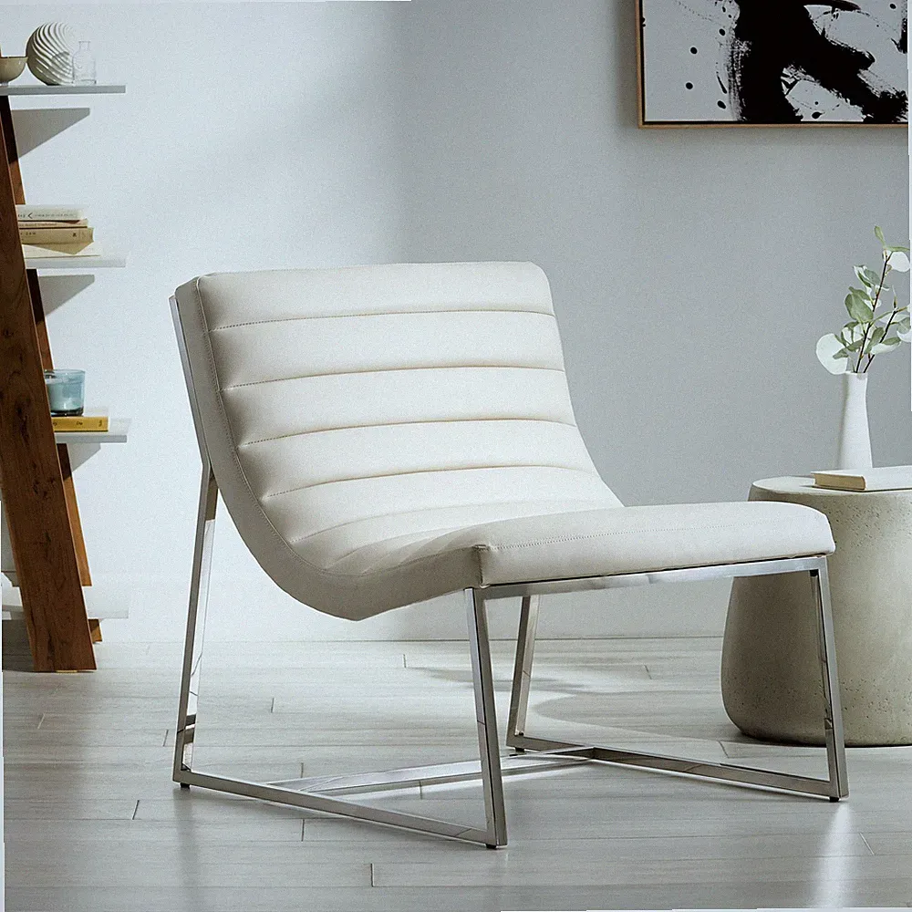 Mid-Century Modern Occasional Chair - Roll Arm Accent Chair, Upholstered Lounge