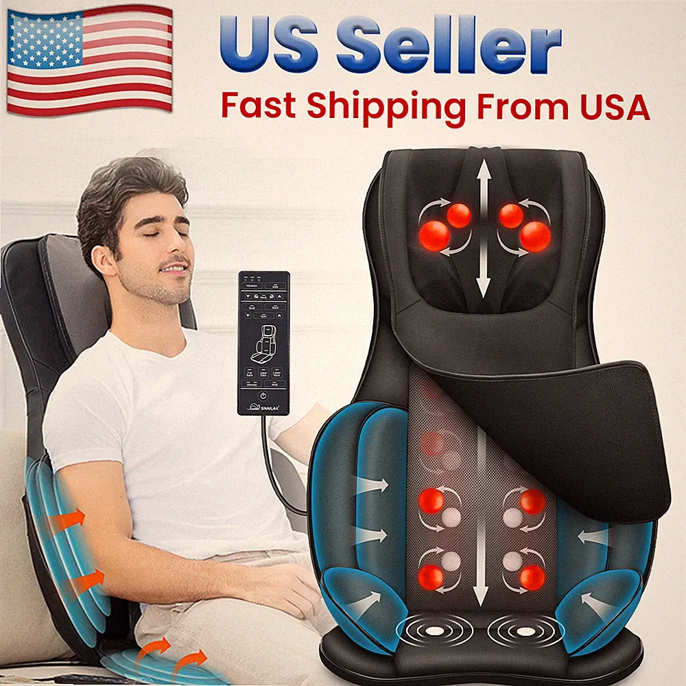 Snailax Full Body Massager with Heat Air Compress Kneading Shiatsu Massage Chair