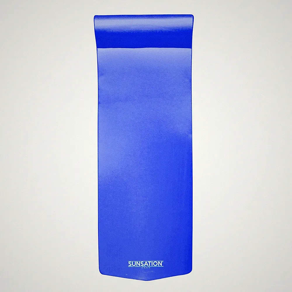 TRC Recreation Sunsation 1.75" Thick Foam Lounger Raft Pool Float, Indigo Blue